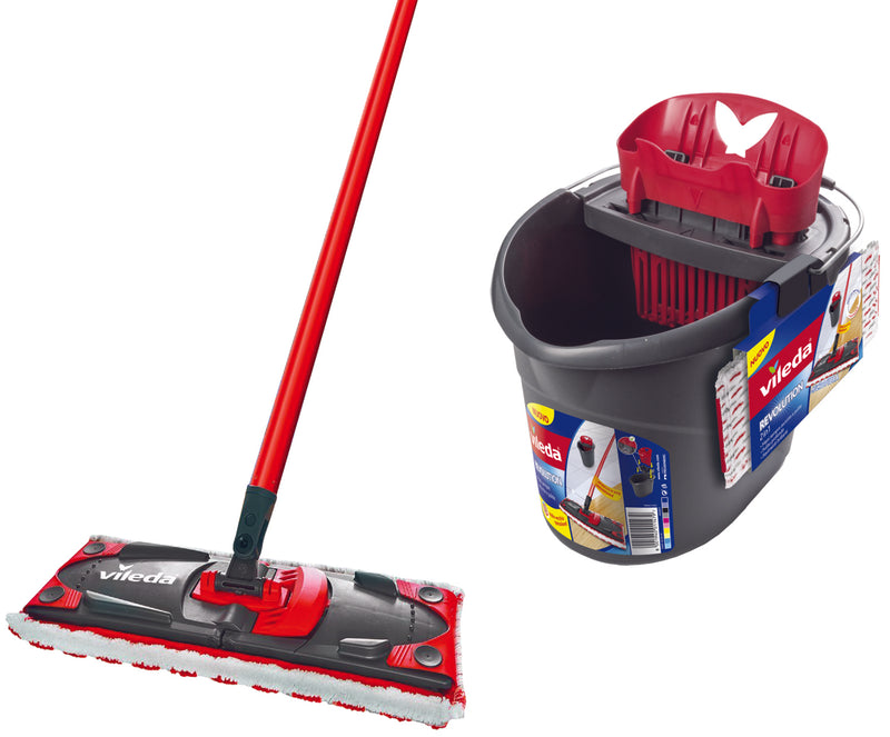 Vileda Supermocio Revolution complete with bucket with wringer and mop