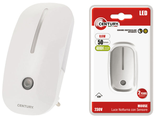 Luce a LED notturna mouse 0,6W CENTURY