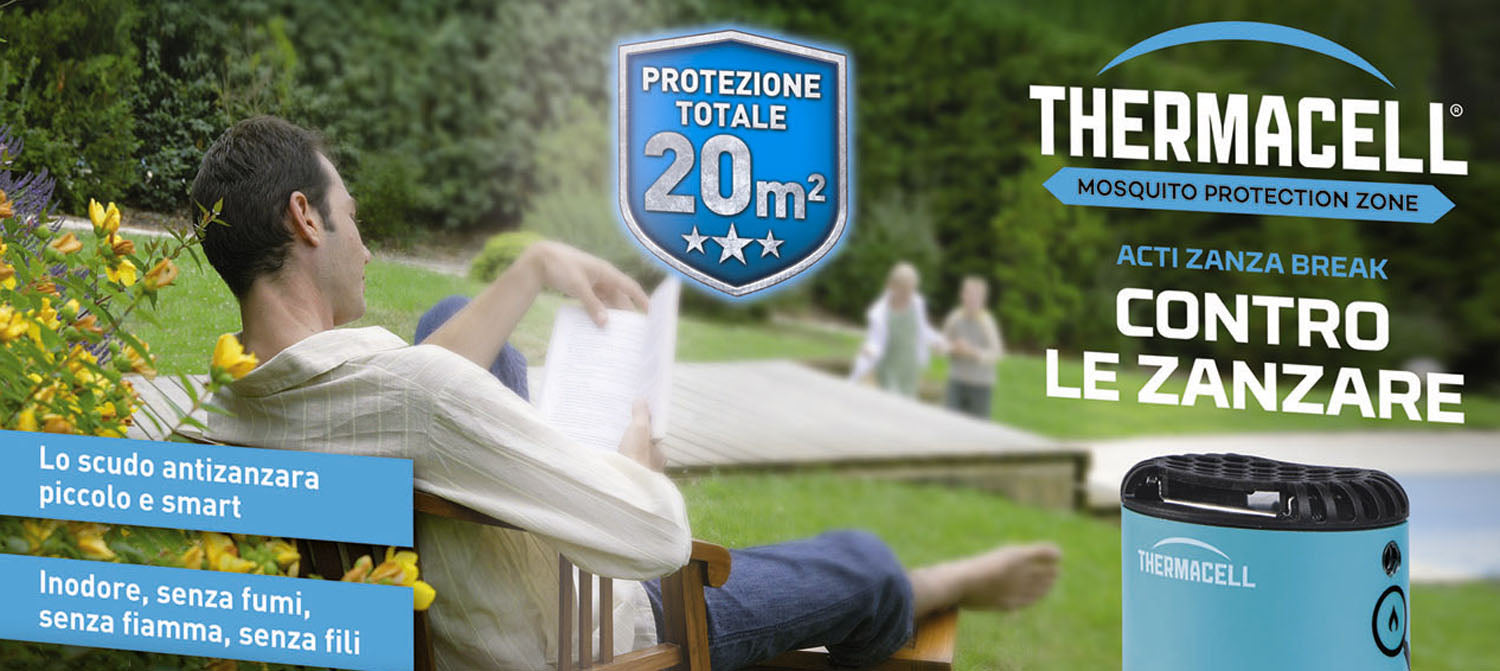 Antizanzare Verde a gas butano e piastrine per esterno ThermaCELL Mini Halo