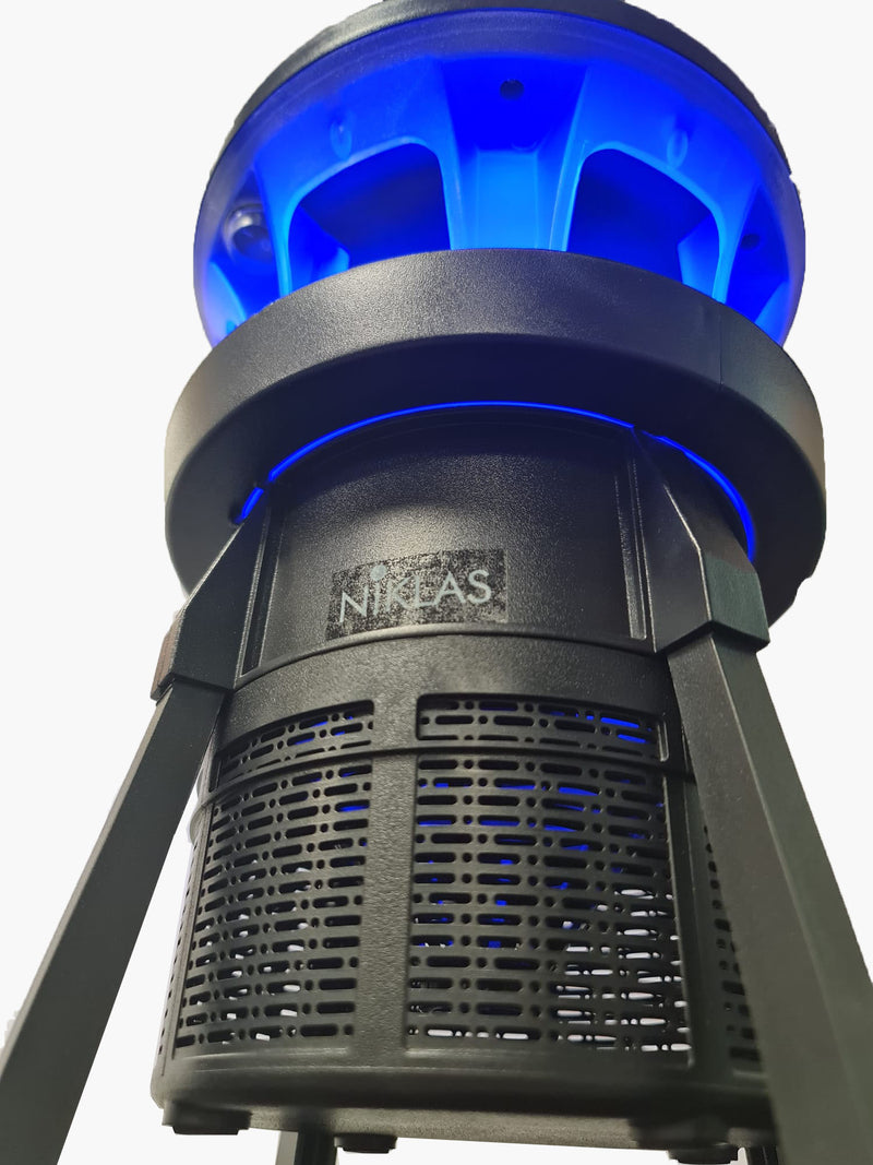 Elettrosterminatore insetti zanzare a basso consumo con vortice aspirante portatile Niklas Rocket