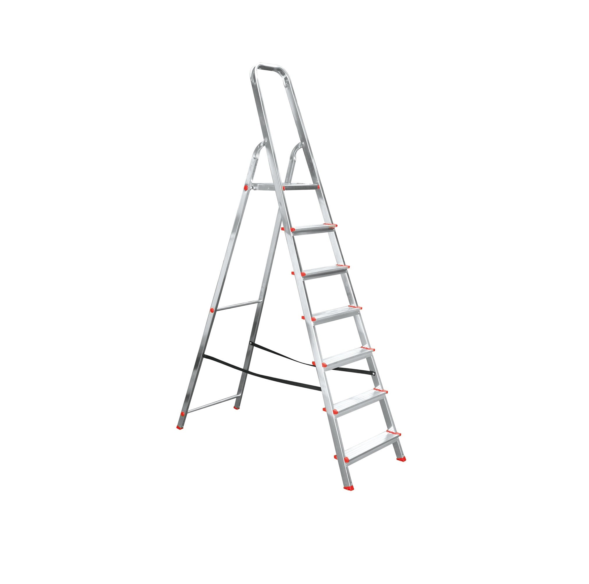 Scaletta domestica in alluminio Alu Step Up 100 da 3 a 7 Gradini
