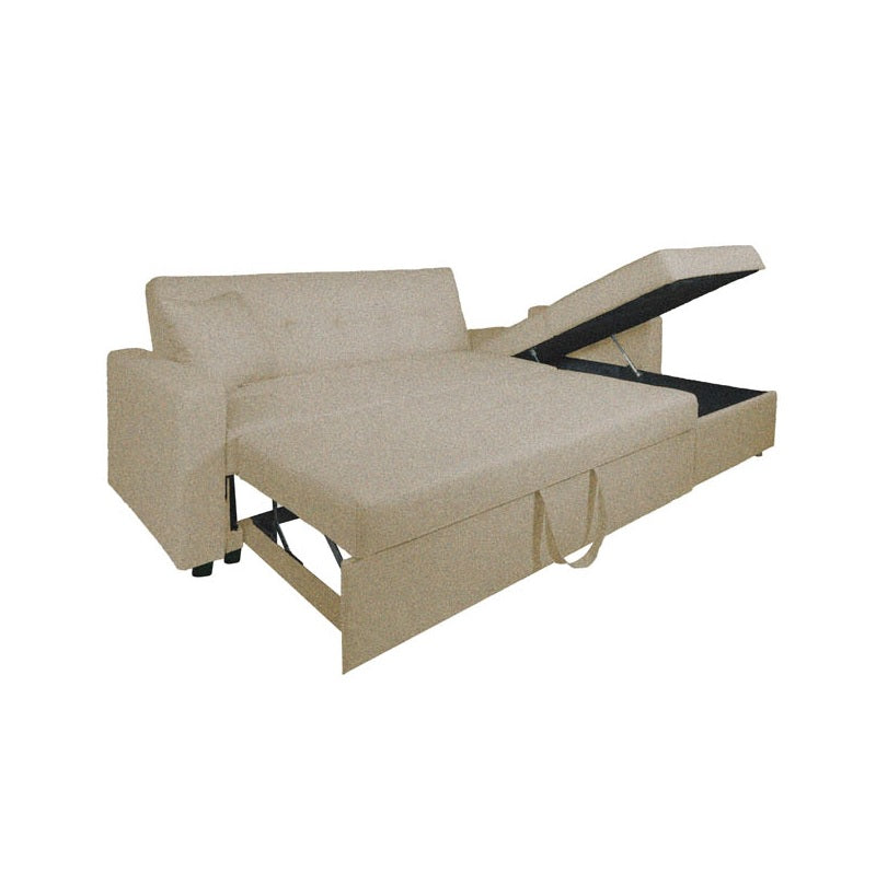 Divano letto 3 posti ad angolo reversibile Jumbo family Beige