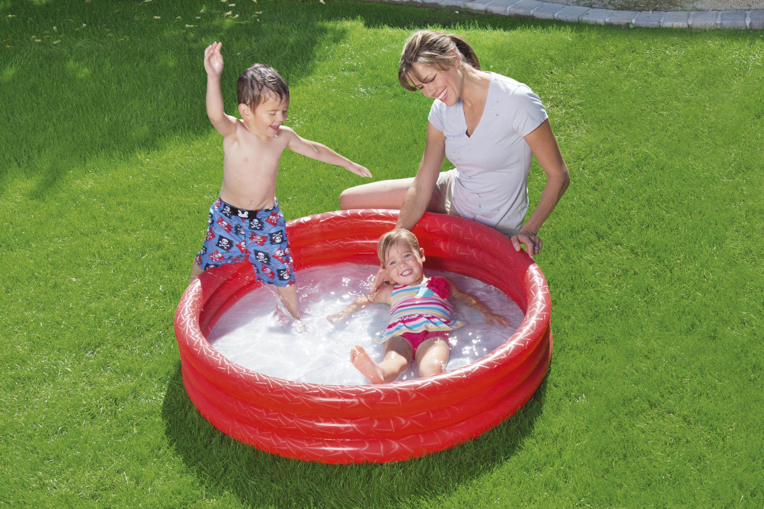 Piscina gonfiabile tonda 3 anelli effetto ghiaccio BestWay 51025