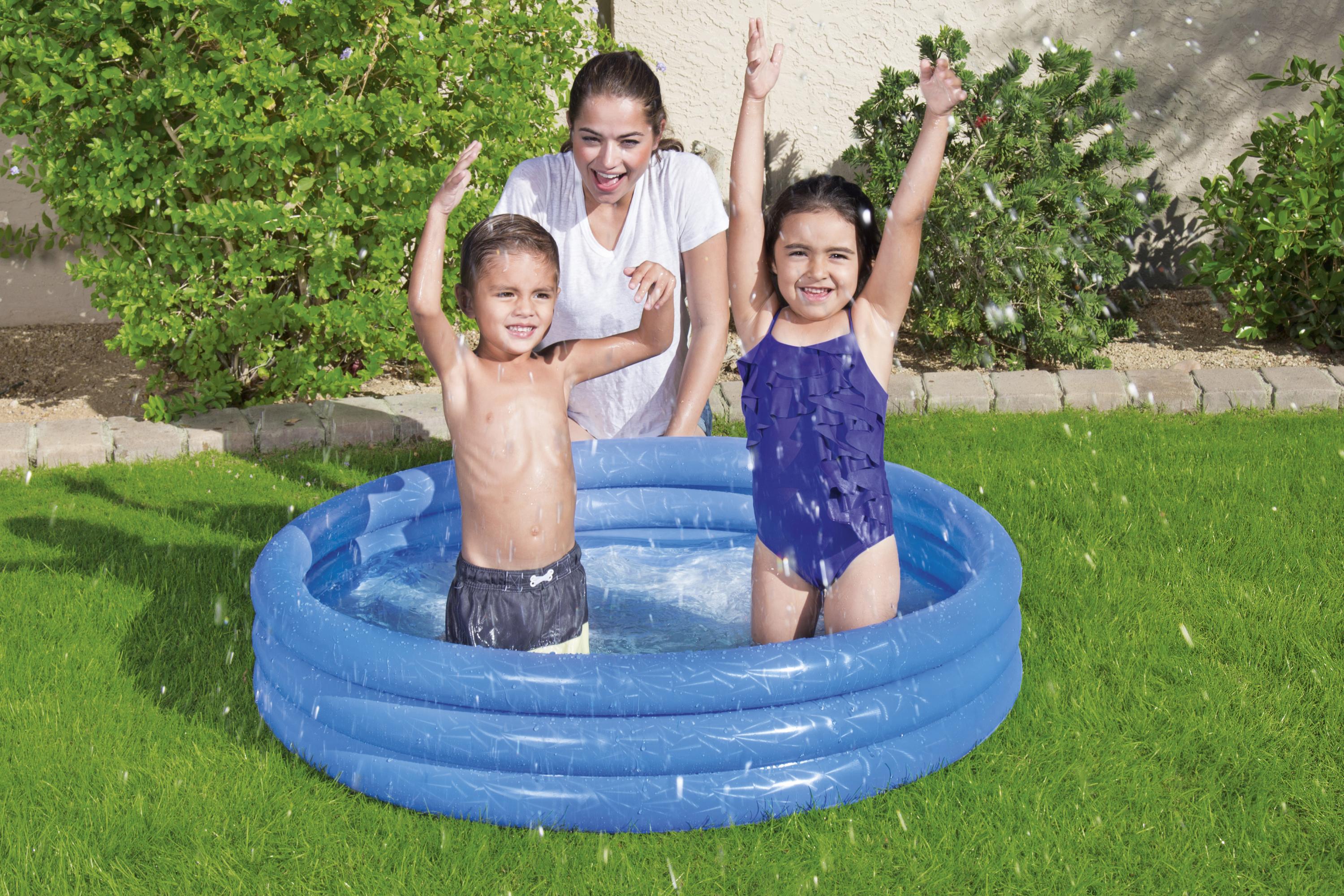 Piscina gonfiabile tonda 3 anelli effetto ghiaccio BestWay 51025
