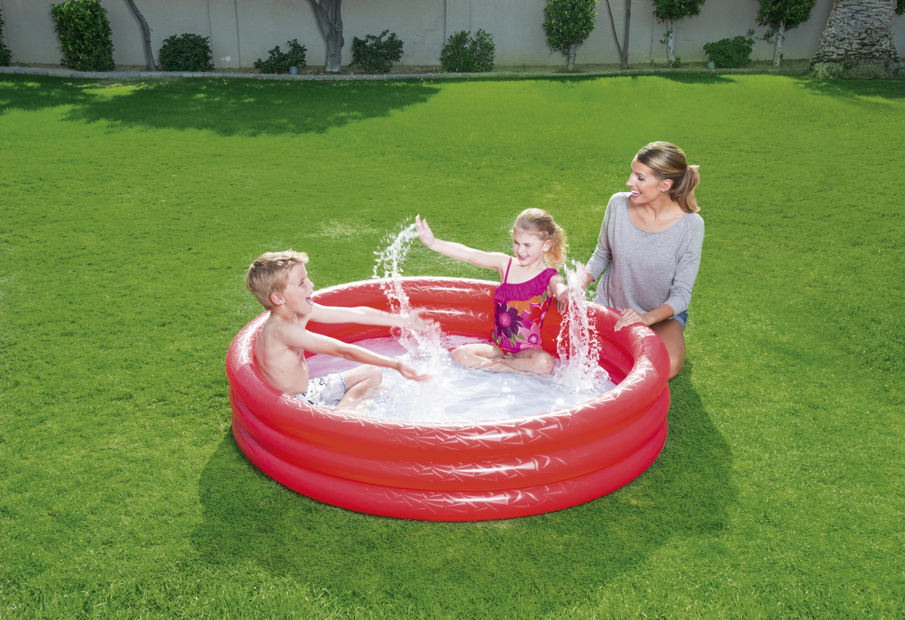 Piscina gonfiabile tonda 3 anelli effetto ghiaccio BestWay 51026