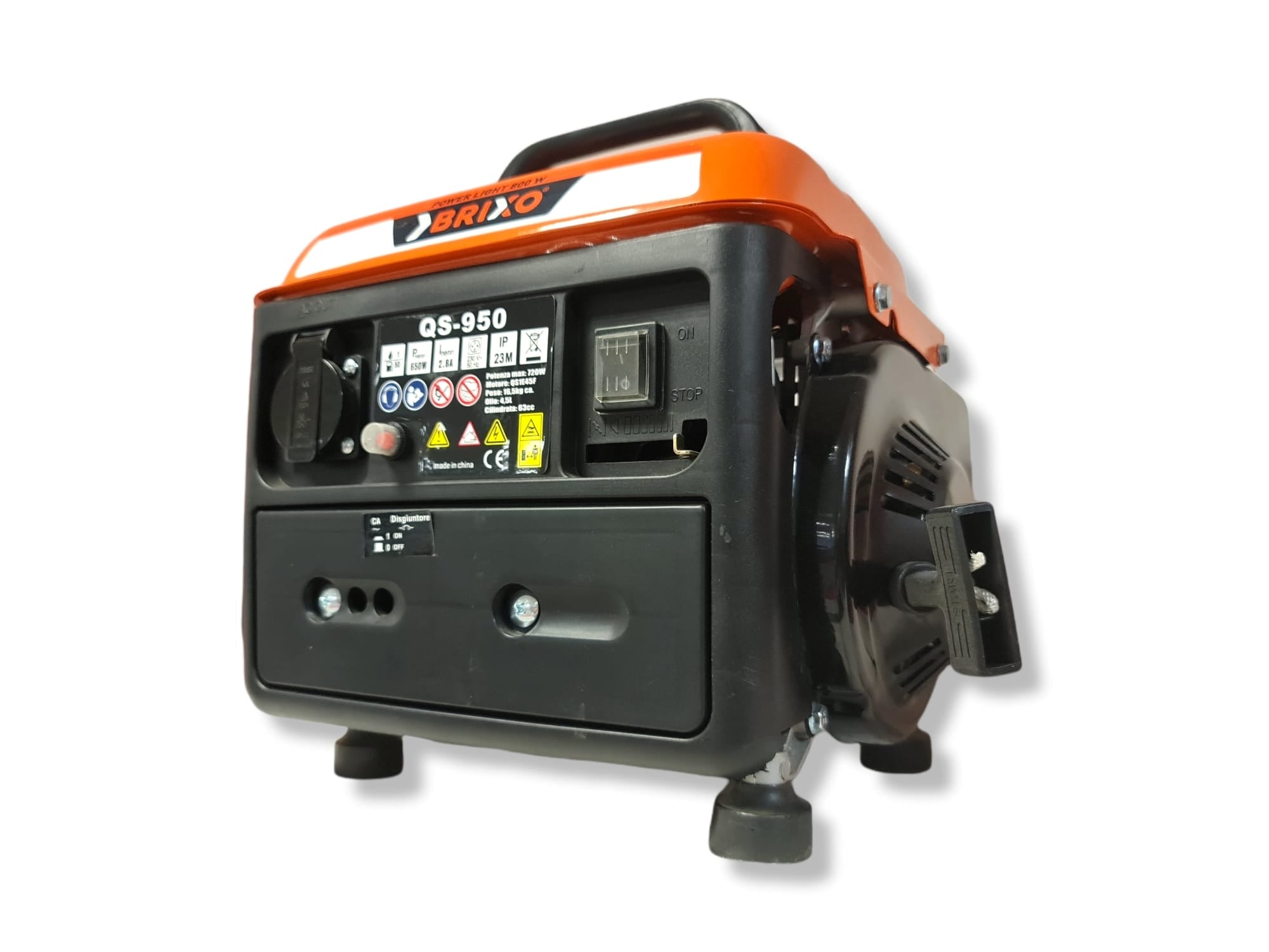 Gruppo elettrogeno generatore di corrente Power Light 800W Brixo