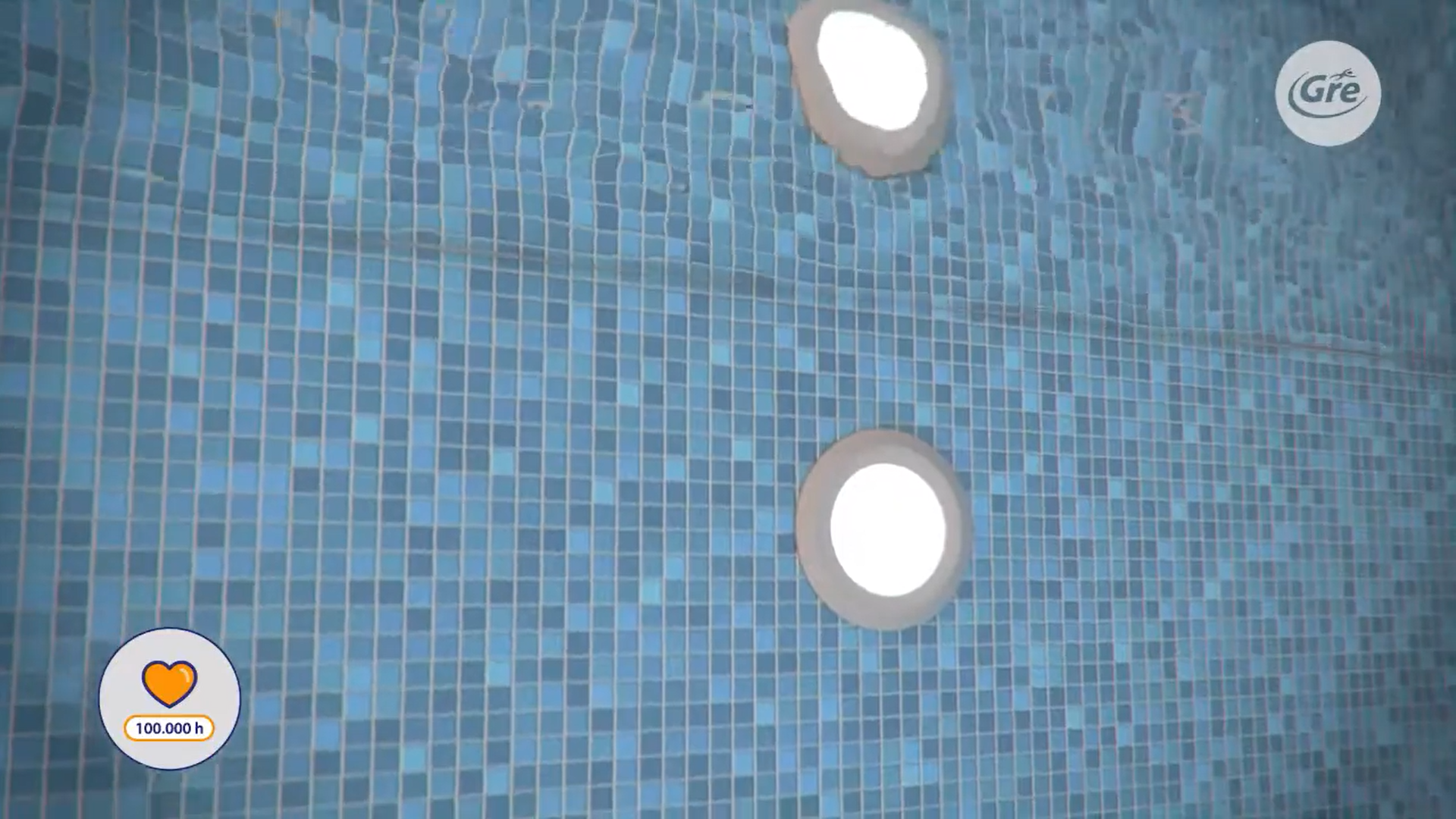 Faretti ad immersione led per piscine fuoriterra ed interrate GRE PLREB