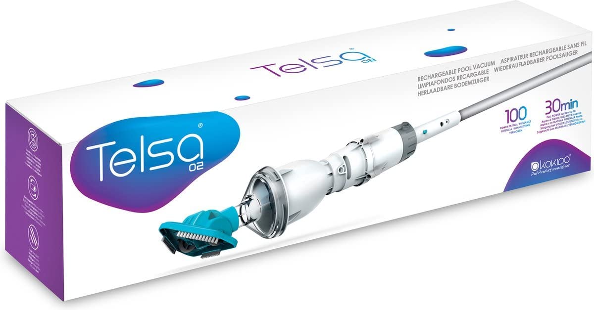 Aspiratore pulitore subaqueo ricaricabile per piscine e spa Telsa 2 EV02CBX/22/EU Kokido