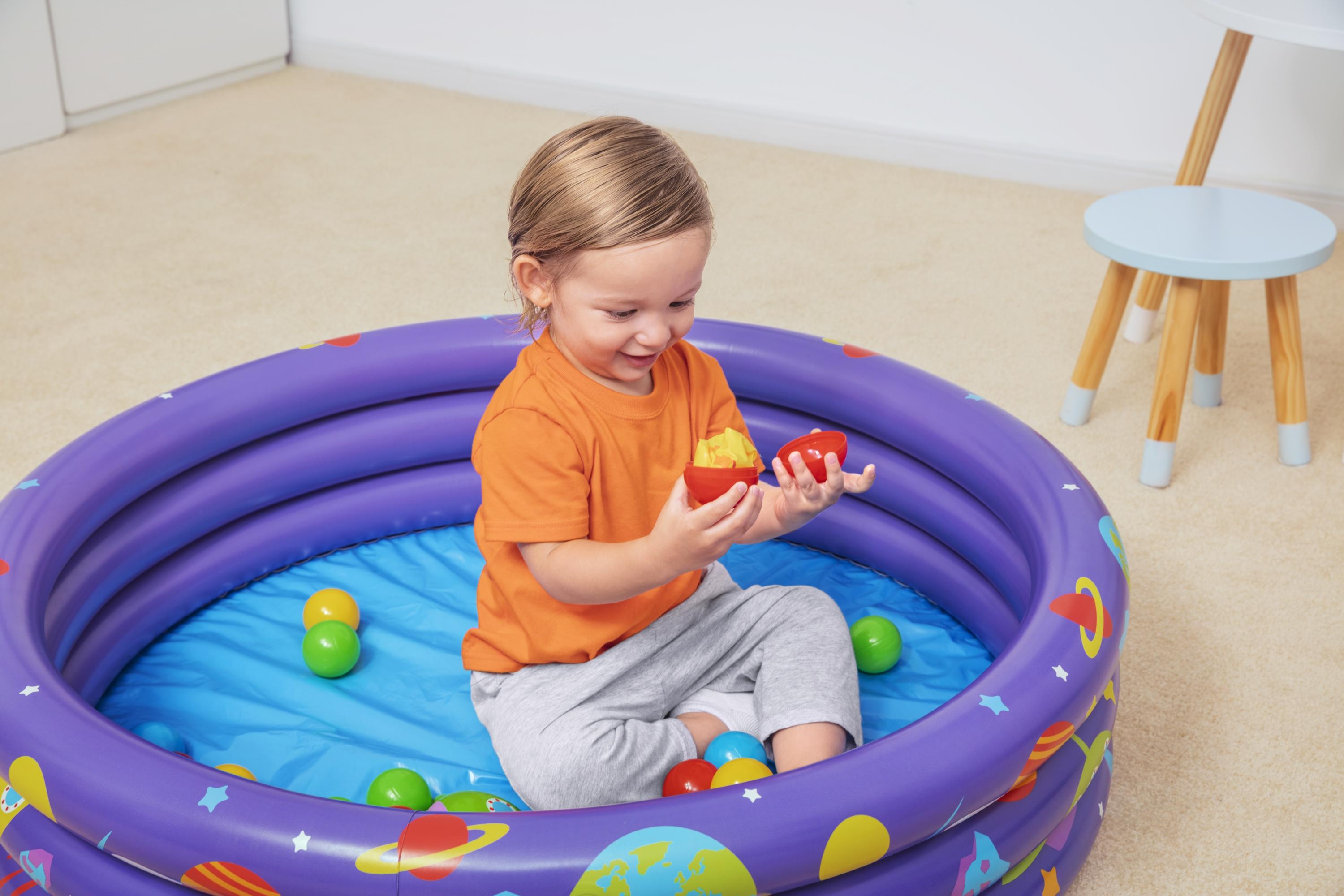 Piscina gonfiabile tonda con 46 palline e giochi a sorpresa BestWay 52466