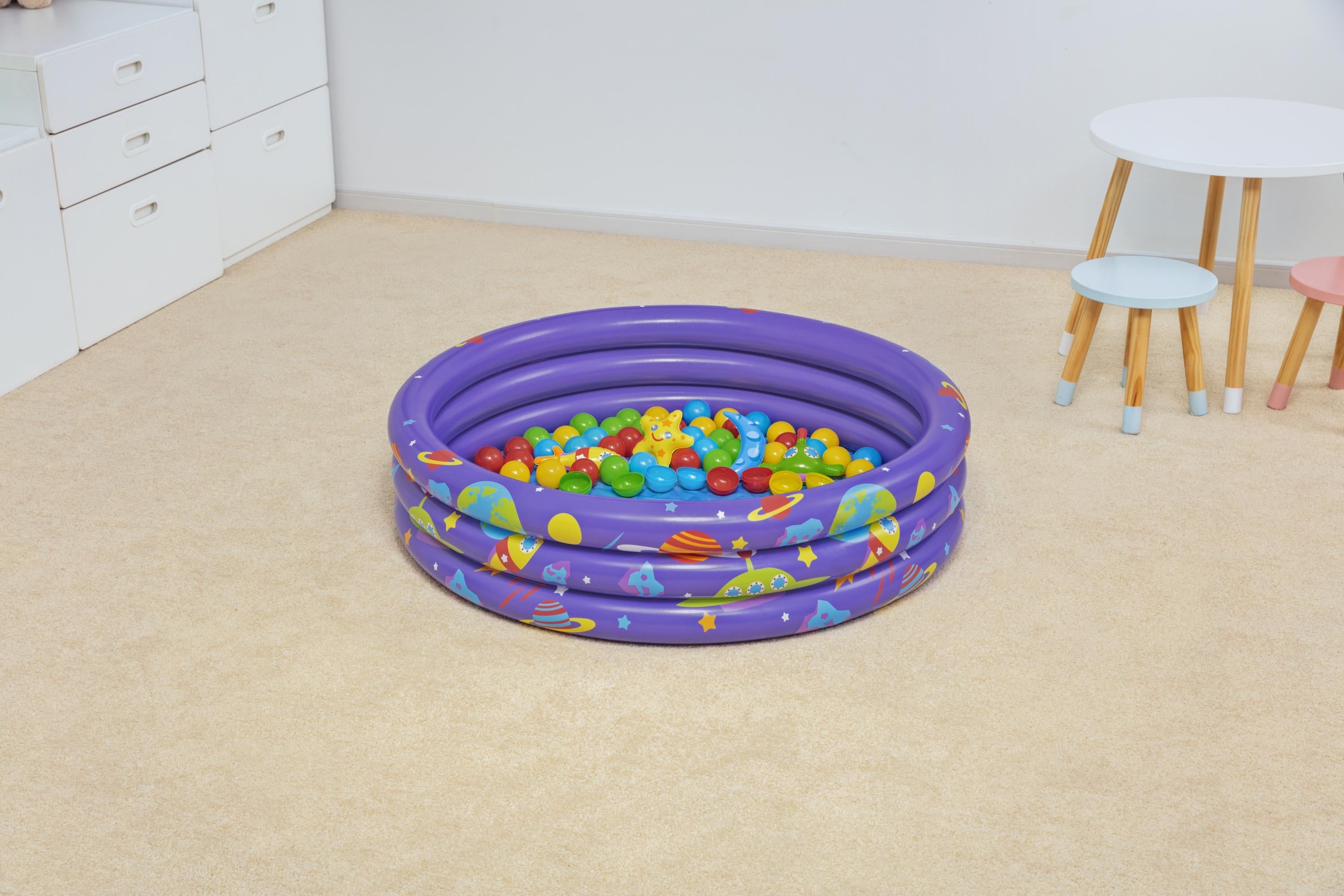 Piscina gonfiabile tonda con 46 palline e giochi a sorpresa BestWay 52466
