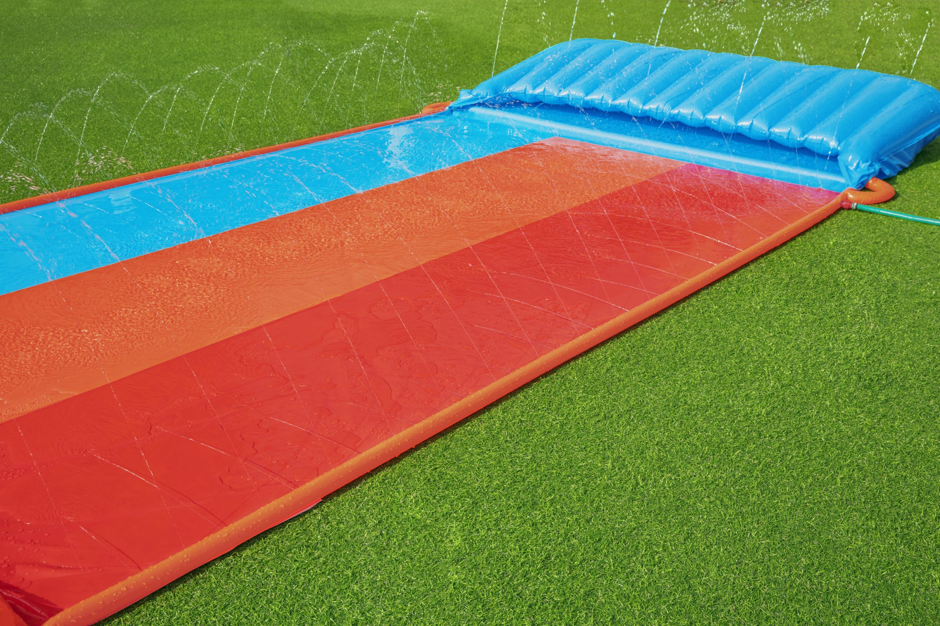 Scivolo triplo gonfiabile H2OGO Tsunami Splash Ramp 488 cm Bestway 52479