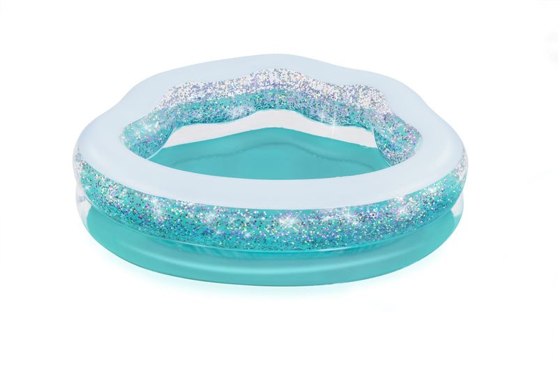 Piscina gonfiabile conchiglia 2 anelli con glitter BestWay 52489