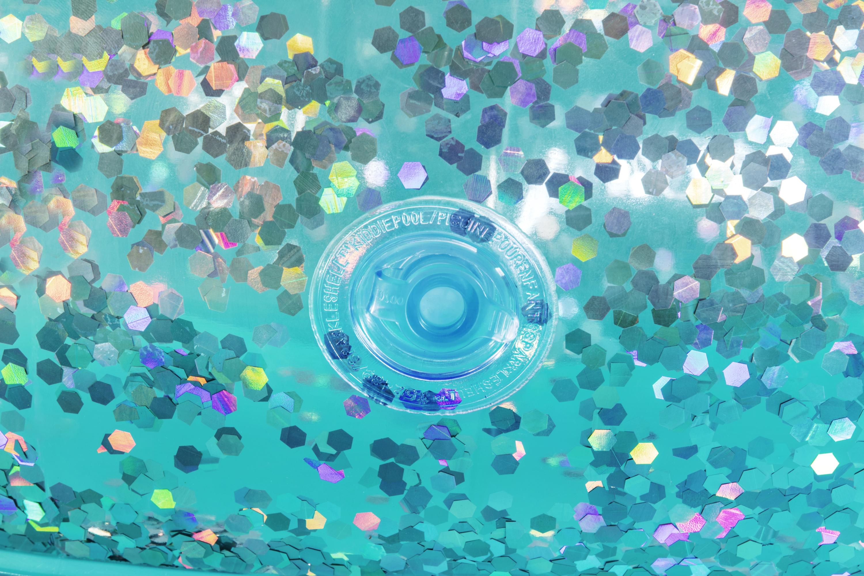 Piscina gonfiabile conchiglia 2 anelli con glitter BestWay 52489