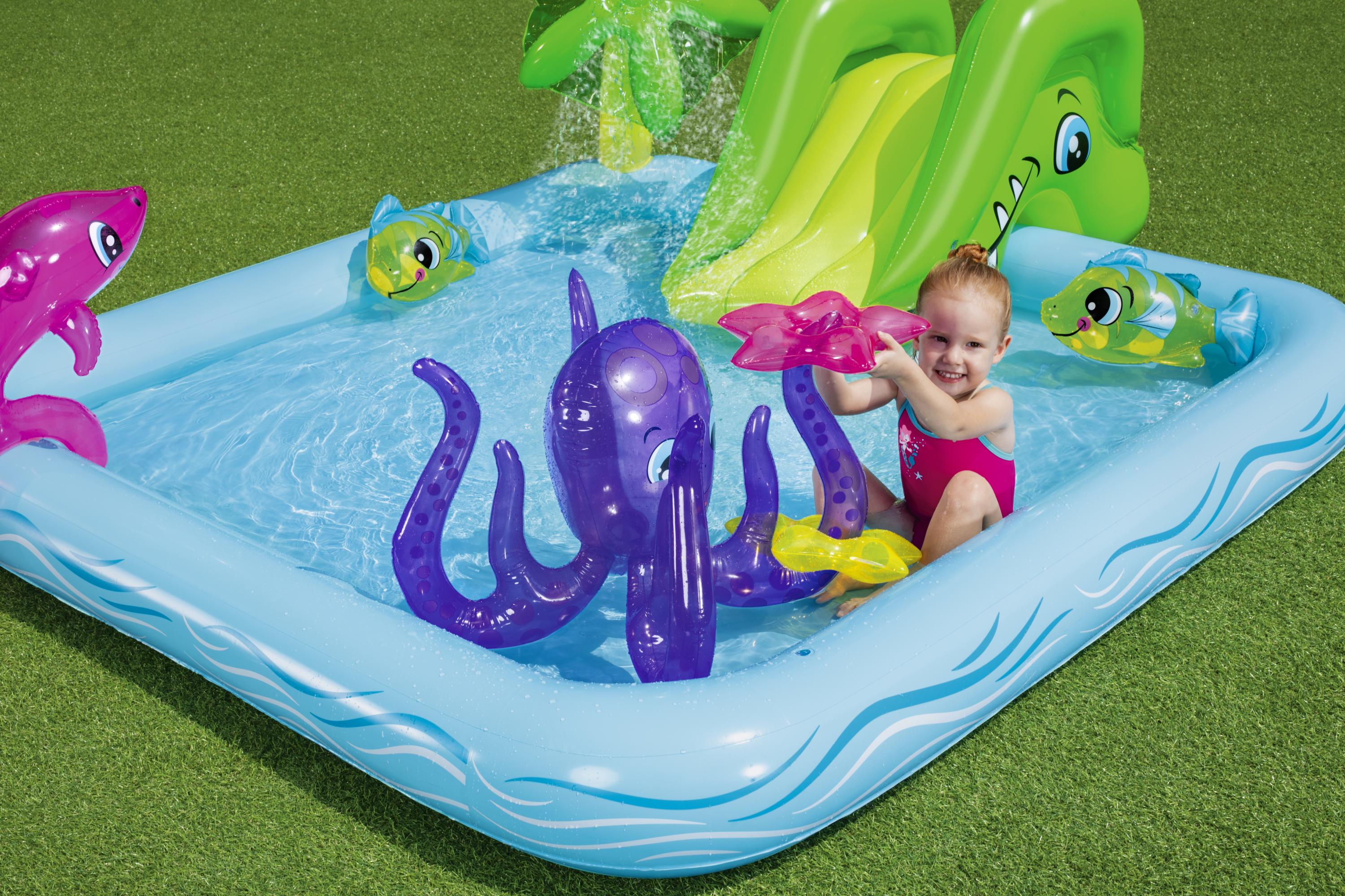 Piscinetta gonfiabile Acquario Fantastico Play Center Aquarium Bestway 53052