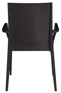 Sedia poltrona in resina effetto rattan Bistrot Grandsoleil