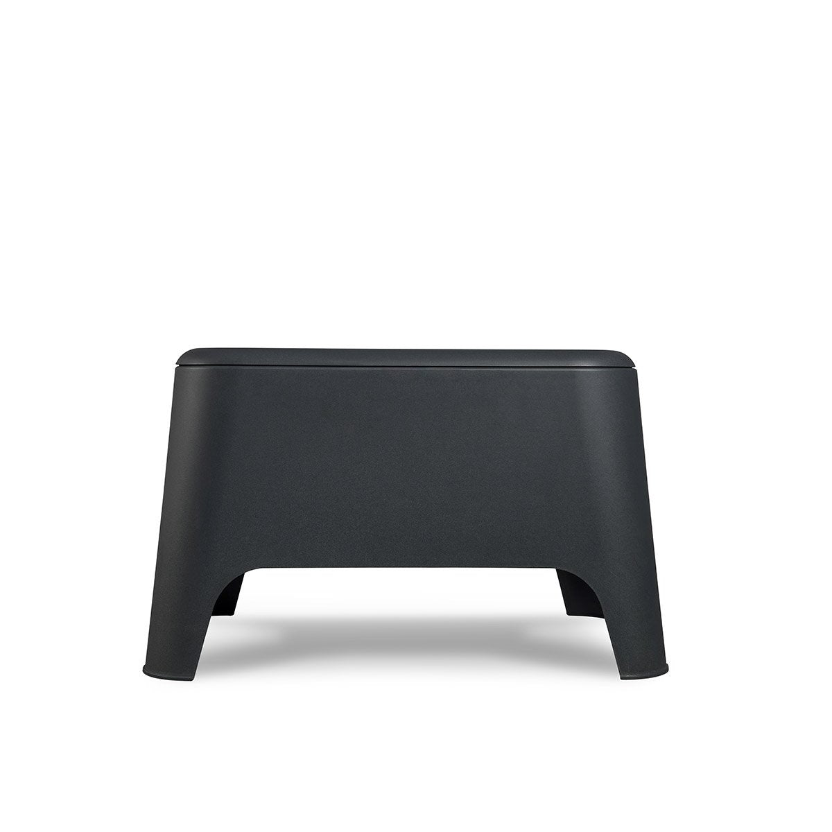 Tavolo in resina con compartimento interno 59x39x36 cm nero Toomax Petra Z183