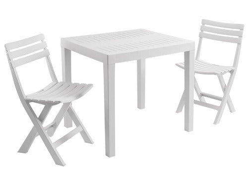 Tavolo e sedie in resina set tavolo e due sedie Club