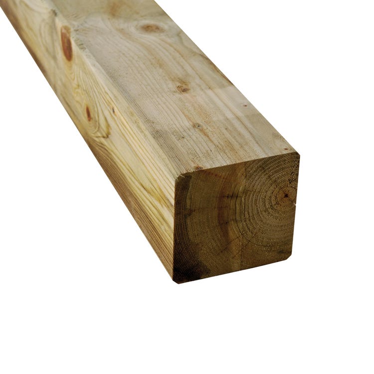 Palo quadrato in legno di pino autoclavato LASA