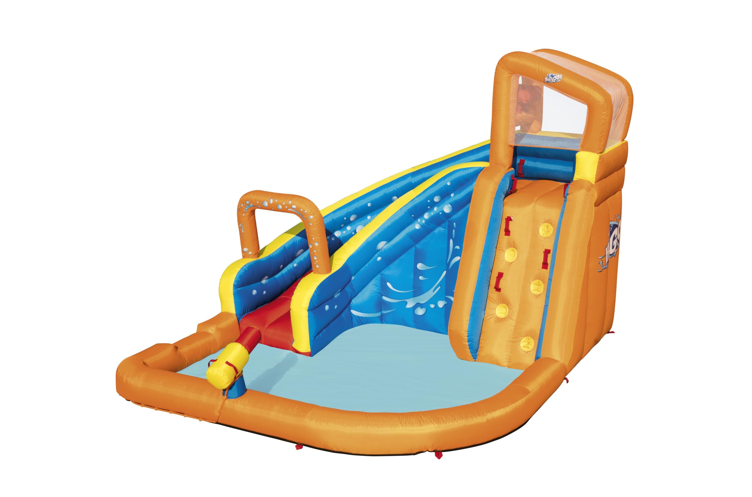 Parco giochi gonfiabile H2OGO scivolo ed arrampicata Turbo Splash Bestwa