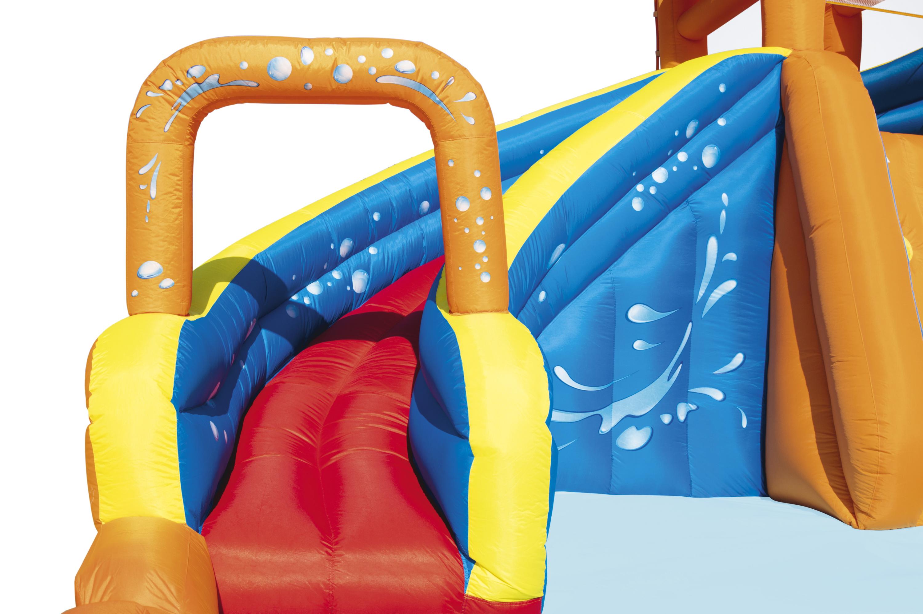 Parco giochi gonfiabile H2OGO scivolo ed arrampicata Turbo Splash Bestwa