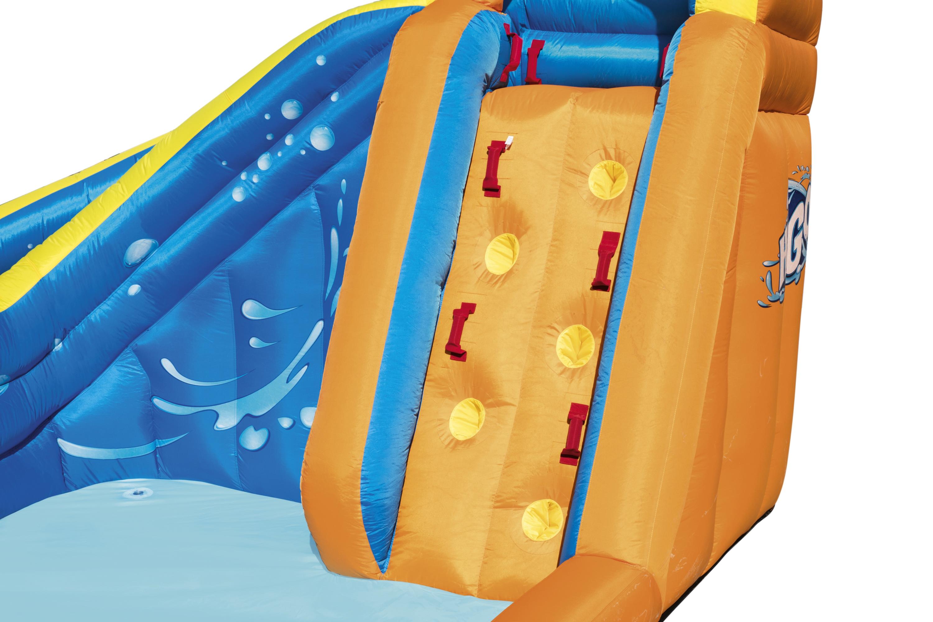 Parco giochi gonfiabile H2OGO scivolo ed arrampicata Turbo Splash Bestwa