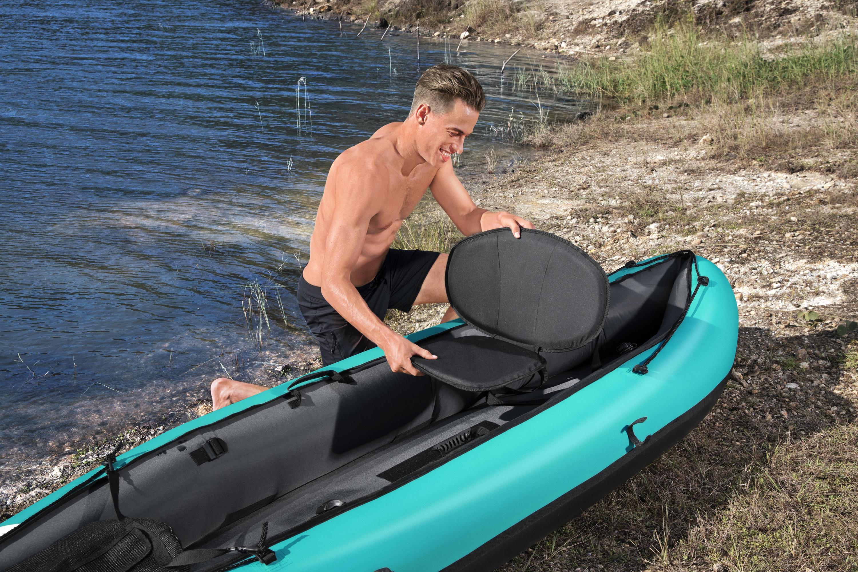 Kayak Gonfiabile 2 posti con pagaia e pompa Ventura BestWay 65052