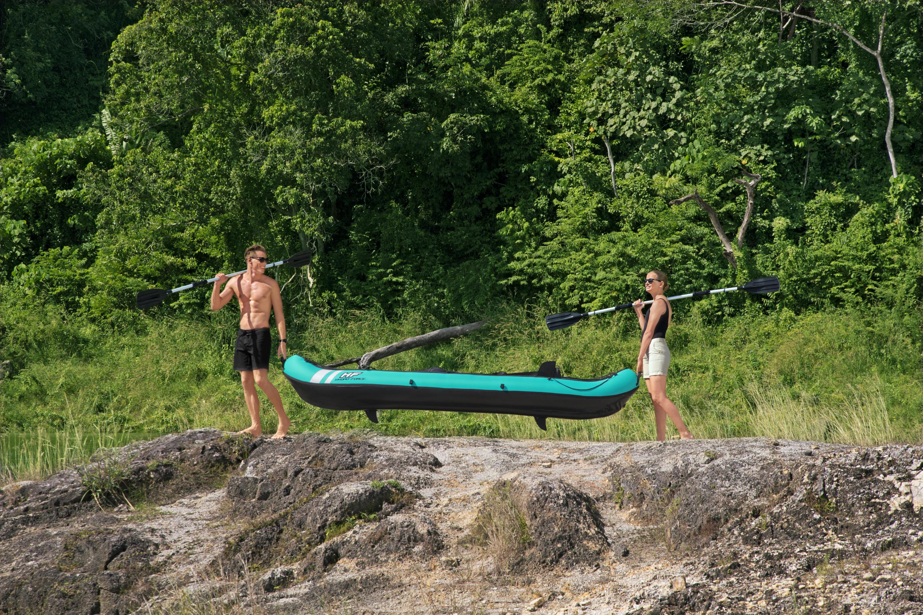 Kayak Gonfiabile 2 posti con pagaia e pompa Ventura BestWay 65052