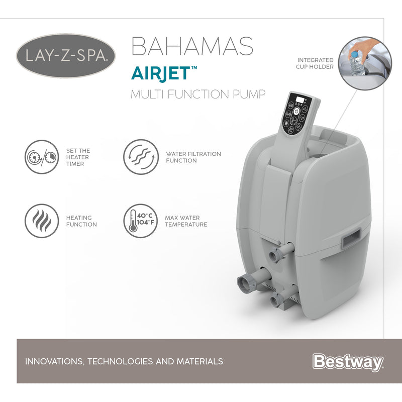 Piscina SPA Idromassaggio Lay-Z-Spa Bahamas AirJet Bestway 60005