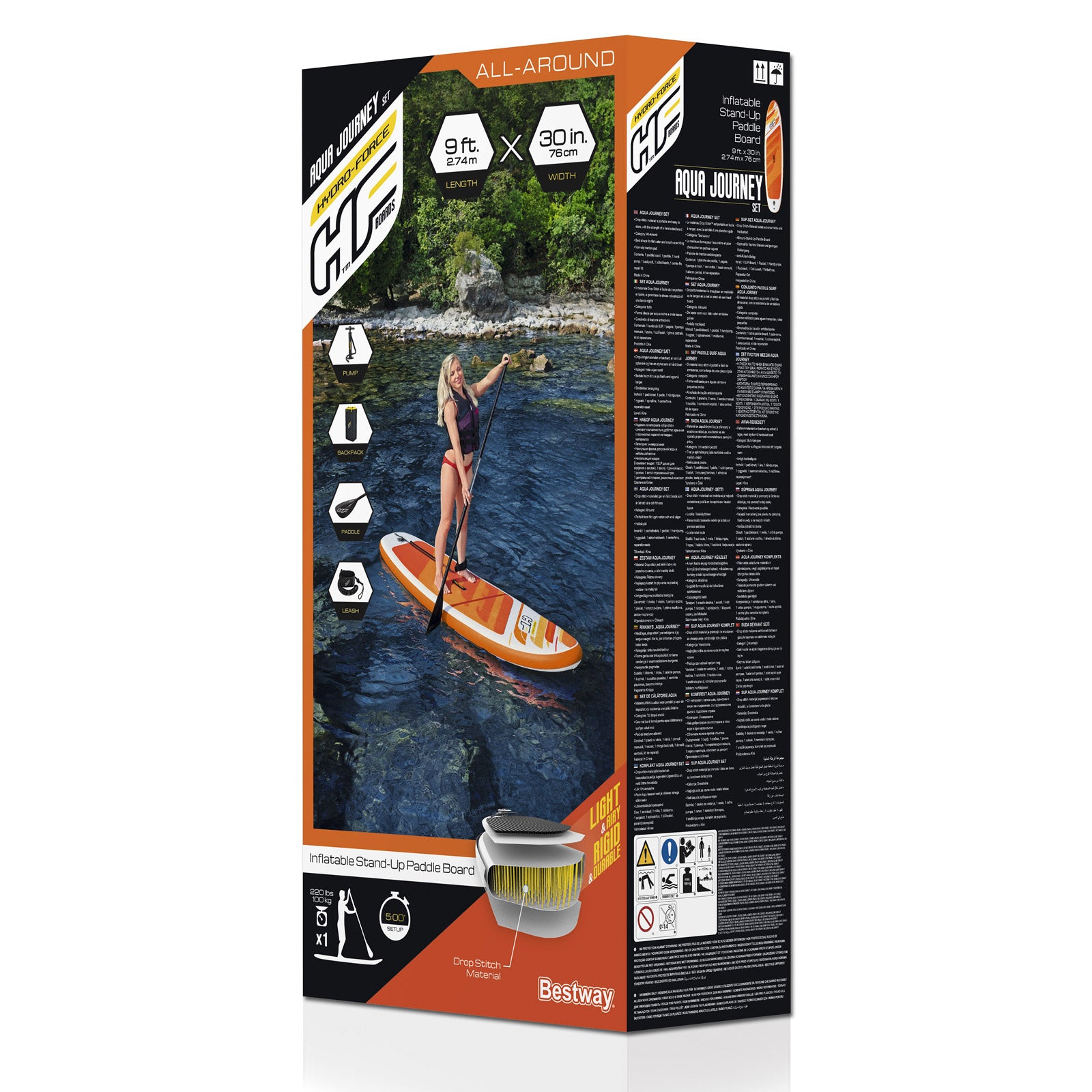 Tavola da SUP gonfiabile Aqua Journey Set BESTWAY 65349