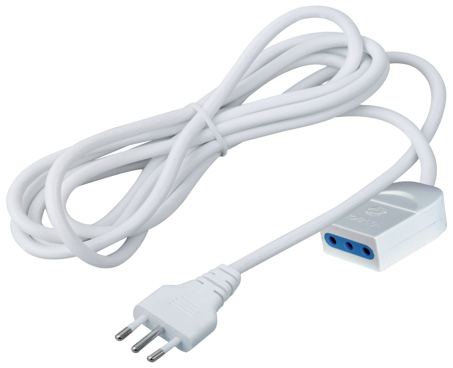 Prolunga lineare bianca uso domestico 5 metri Brixo