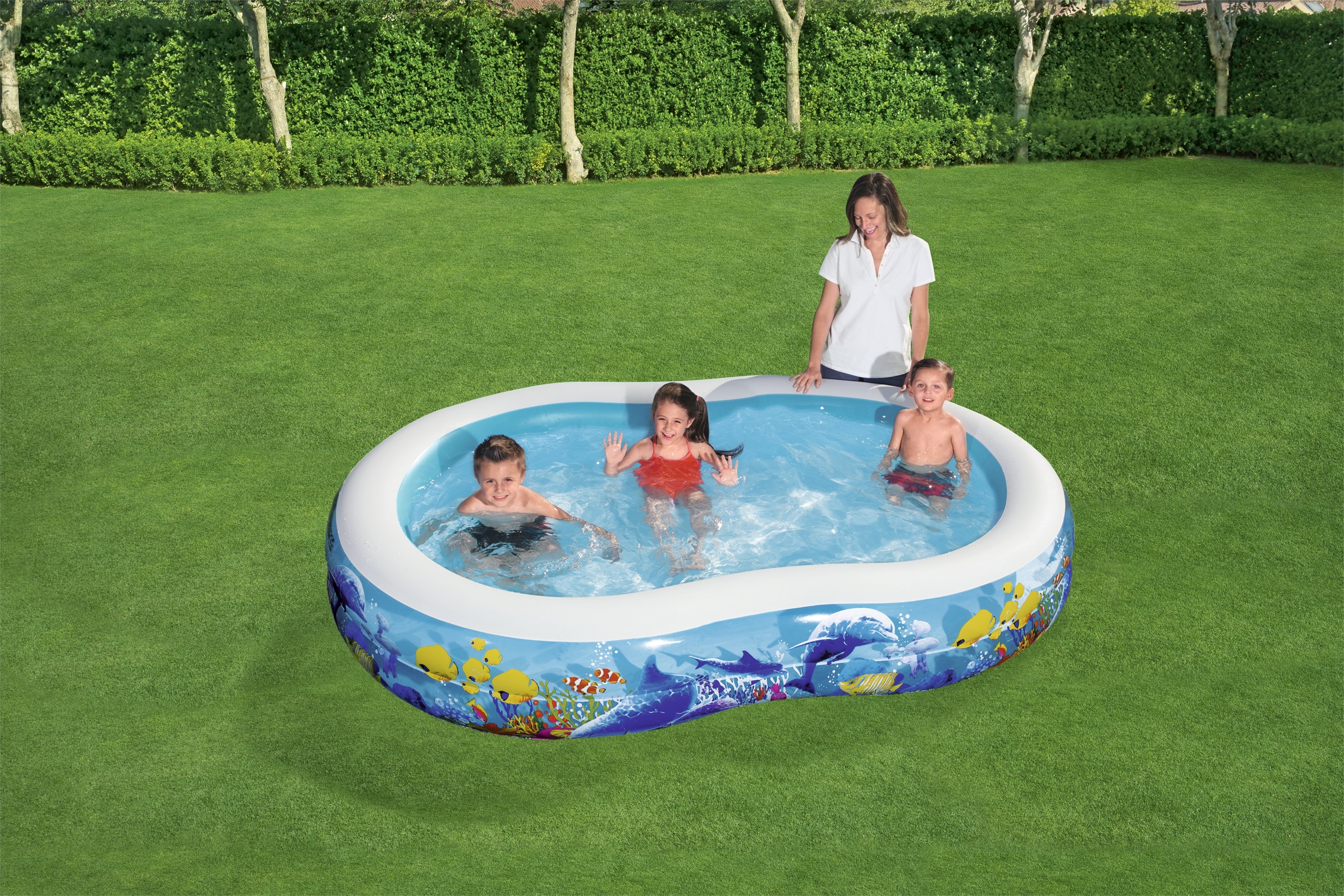 Piscina gonfiabile Family ad Otto barriera corallina BestWay 54118