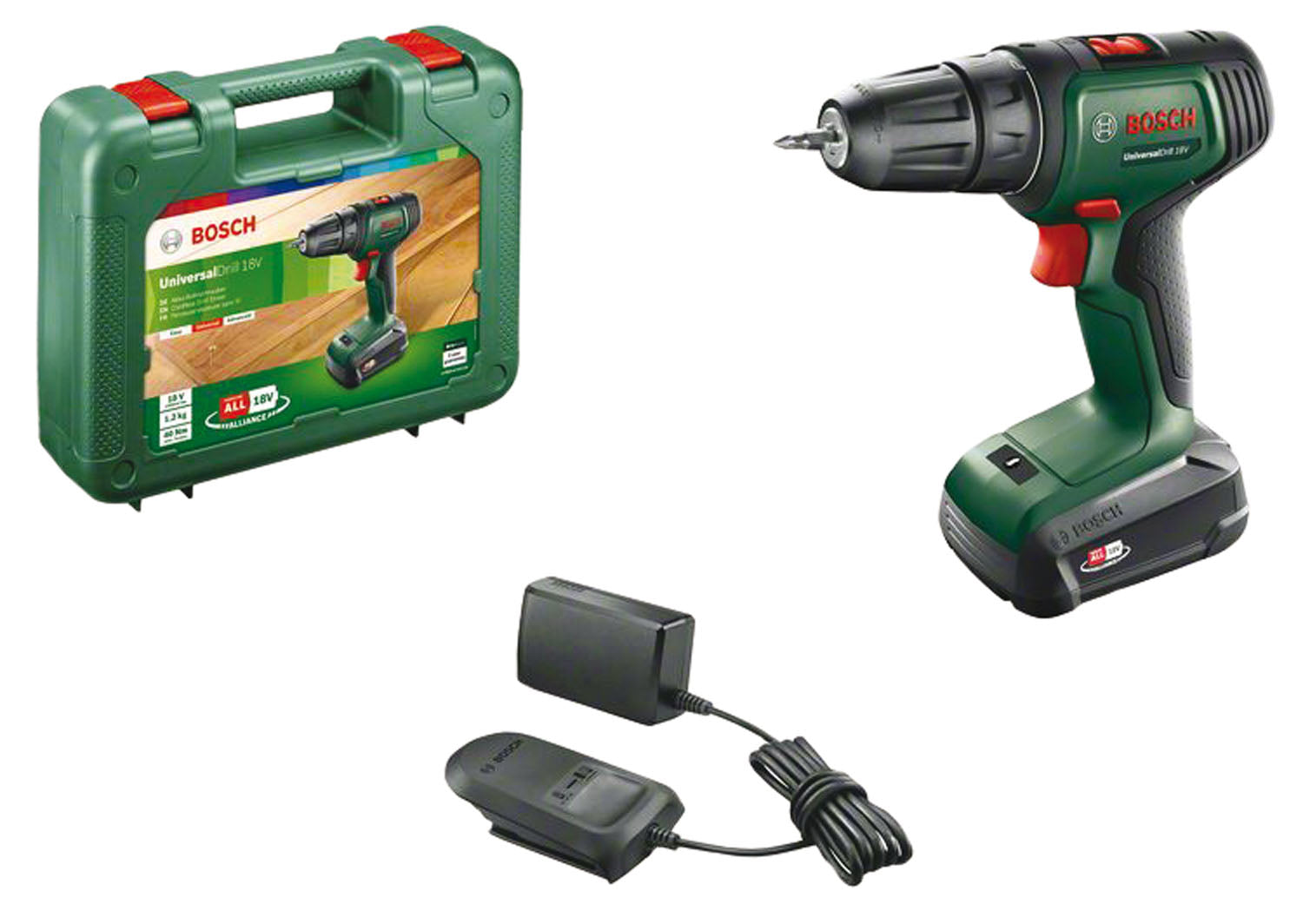 Trapano Avvitatore a batteria con 2 velocità BOSCH UNIVERSALDRILL18V