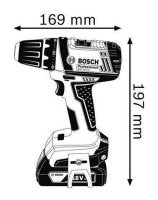 Trapano Avvitatore a batteria 18V + 3 batterie BOSCH Professional GSR18-2-LI