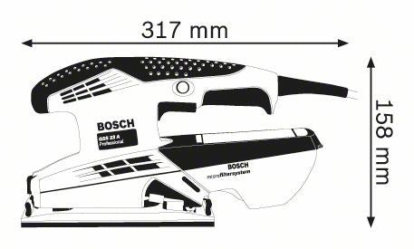 Levigatrice Orbitale 190W BOSCH Professional GSS23A