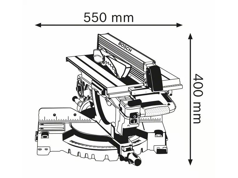 Troncatrice Combinata 1.800W BOSCH Professional GTM12JL