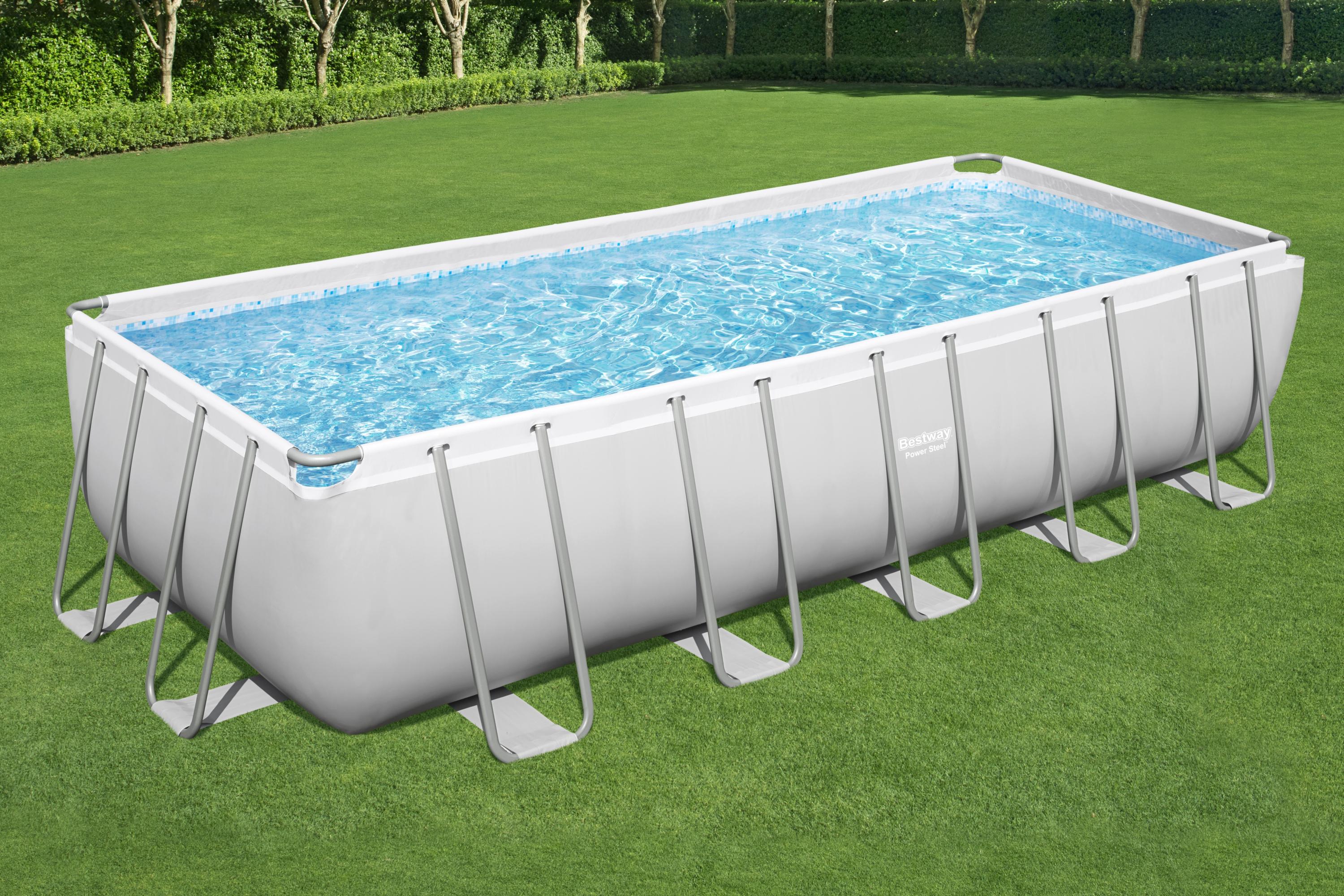 Piscina fuori terra rettangolare Power Steel 640x274x132 cm Bestway 5611Z