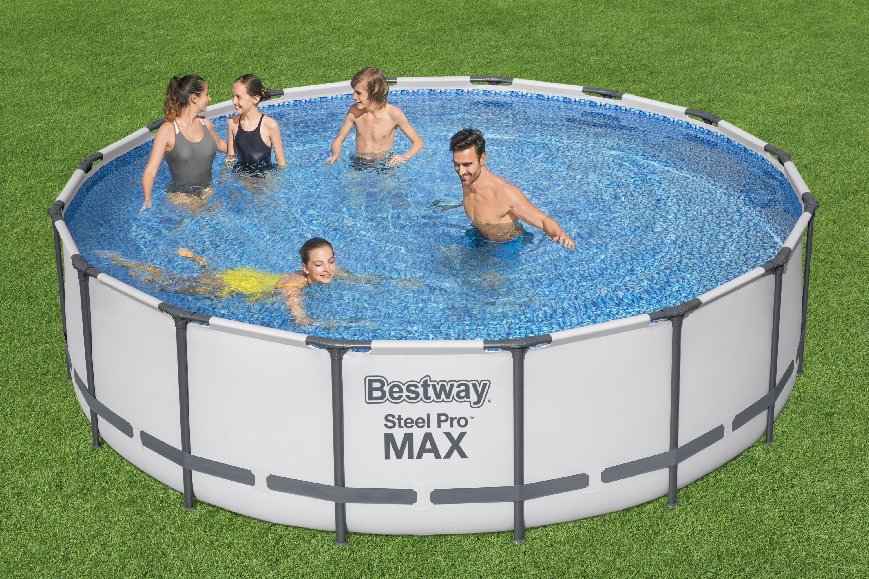 Piscina rotonda Steel Pro MAX in acciaio 488x122 cm Bestway 5612Z
