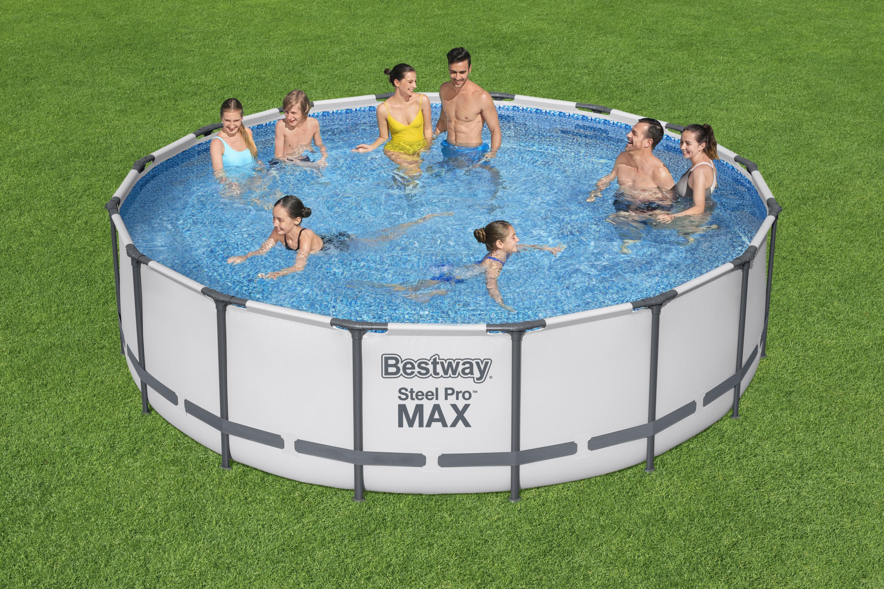 Piscina rotonda Steel Pro MAX in acciaio 488x122 cm Bestway 5612Z