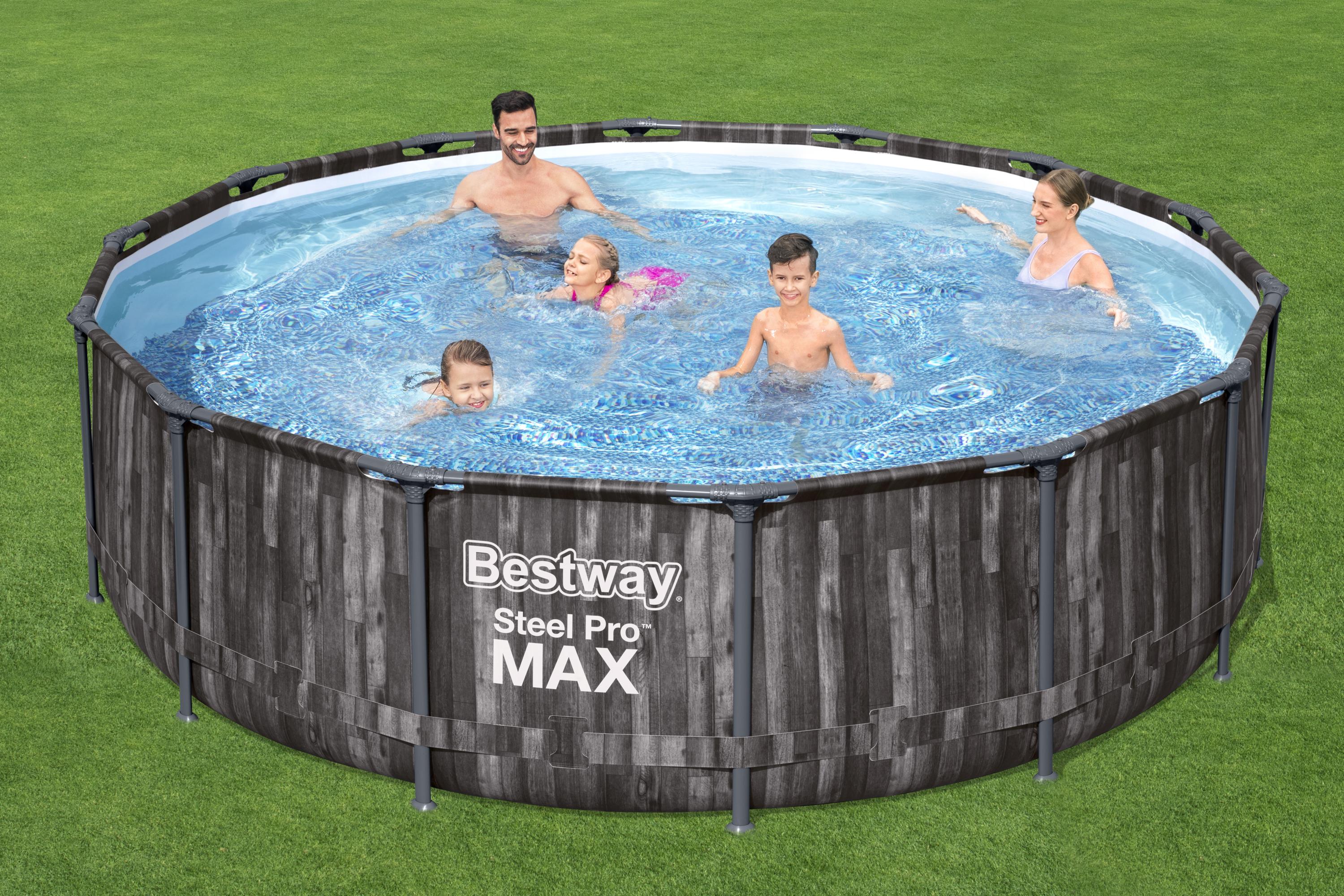 Piscina con struttura rotonda Steel Pro MAX 427x107 cm Bestway 5614Z