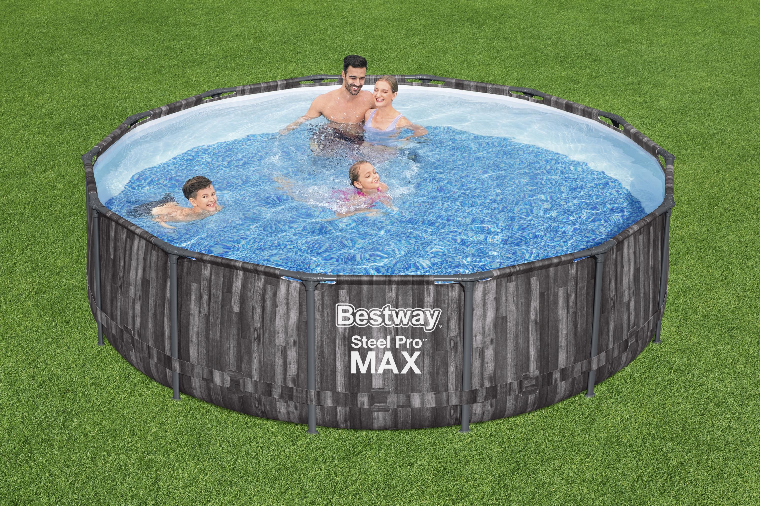 Piscina con struttura rotonda Steel Pro MAX 427x107 cm Bestway 5614Z