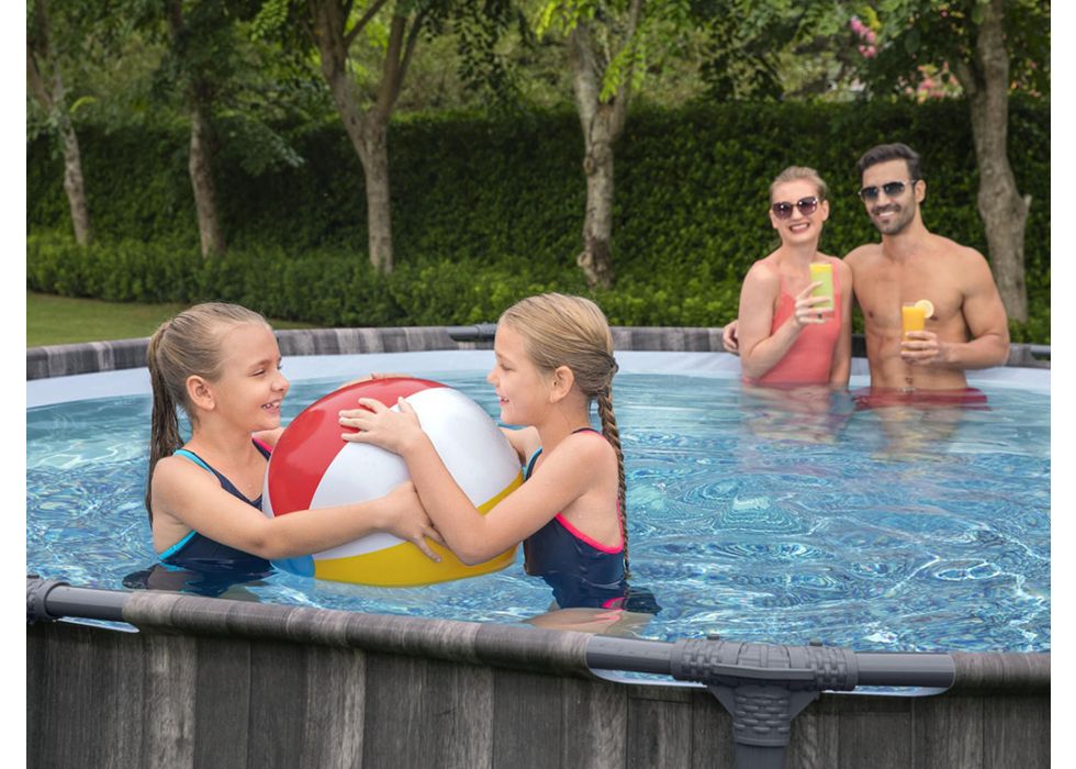 Piscina con struttura rotonda Steel Pro MAX 427x107 cm Bestway 5614Z