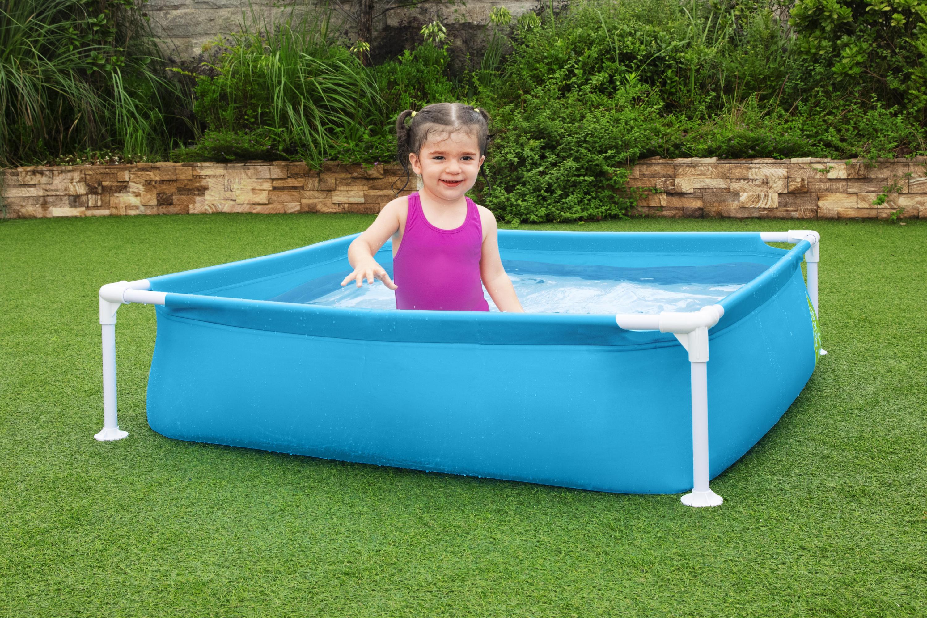 Piscina quadrata con struttura metallica Baby la mia prima Bestway 56217