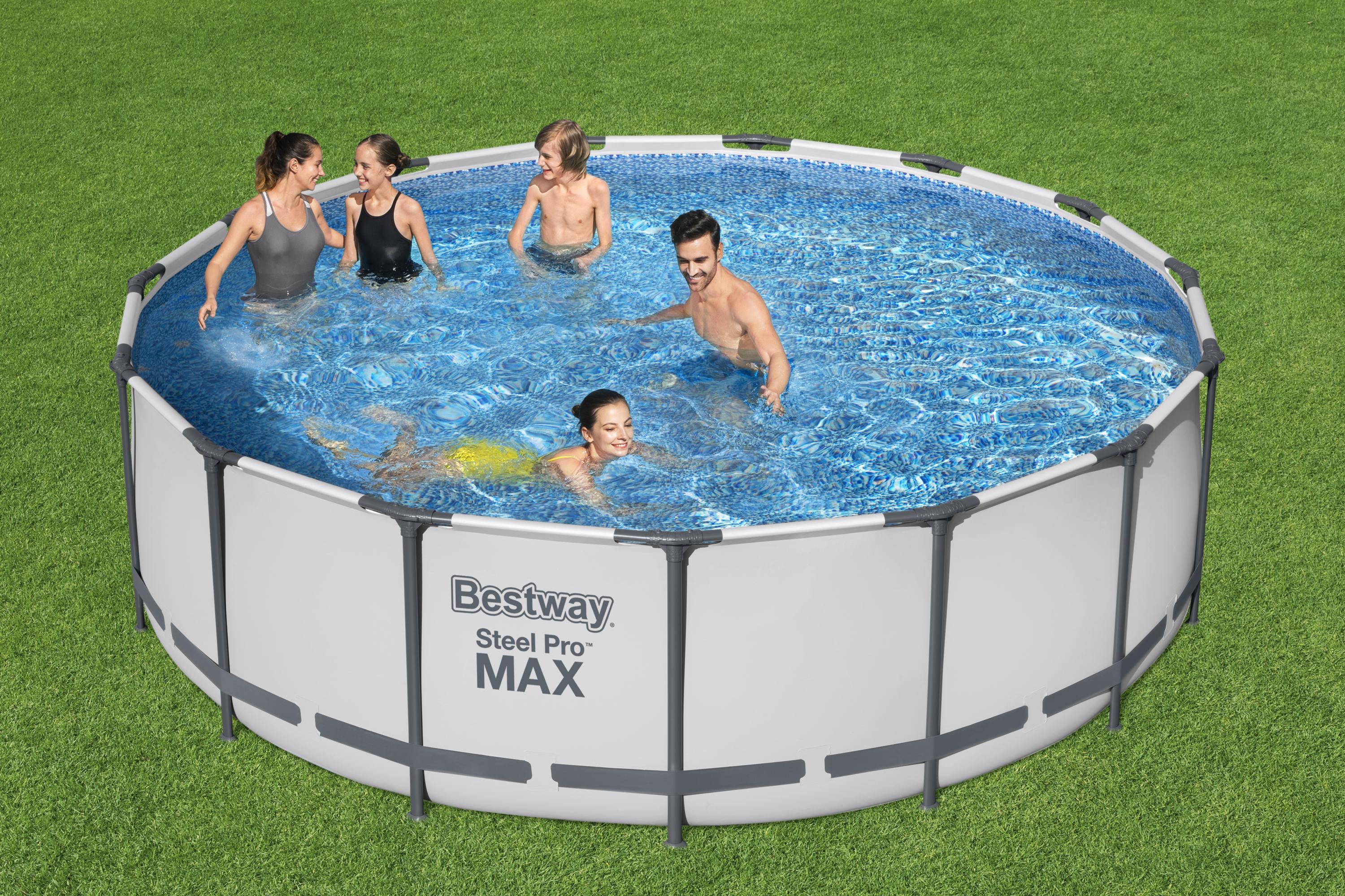 Piscina tonda con struttura Steel Pro Max 457X122 cm Bestway 56438