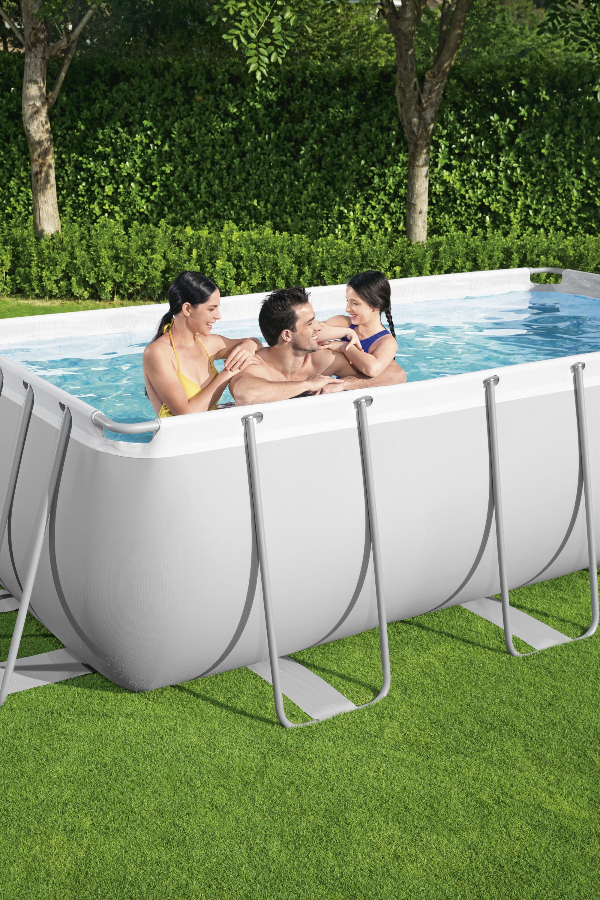 Piscina rettangolare Power Steel Frame  Rettangolare 400x200x100 cm Bestway 56441