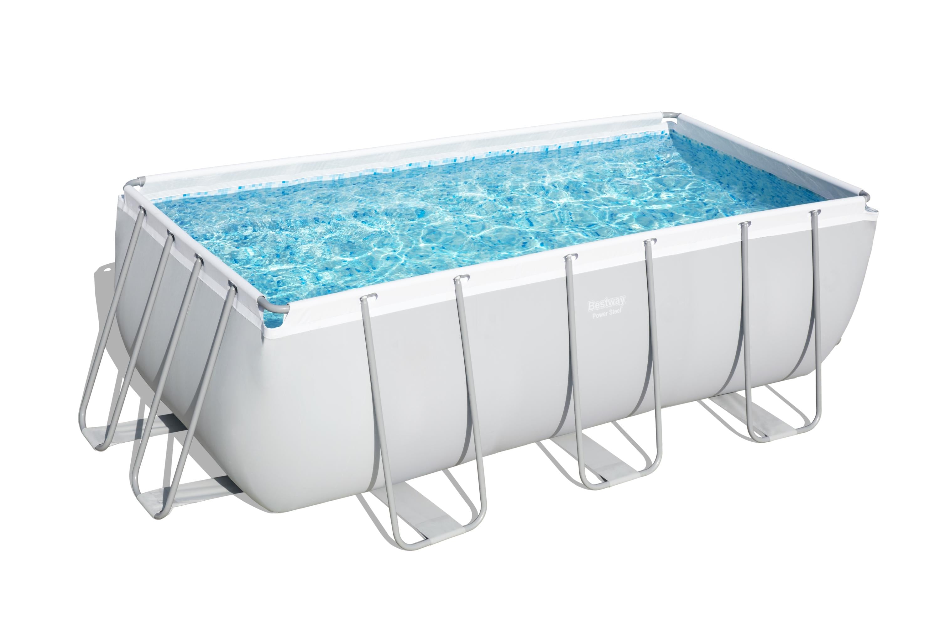 Piscina Power Steel Frame Rettangolare 412x201x122 cm Bestway 56456