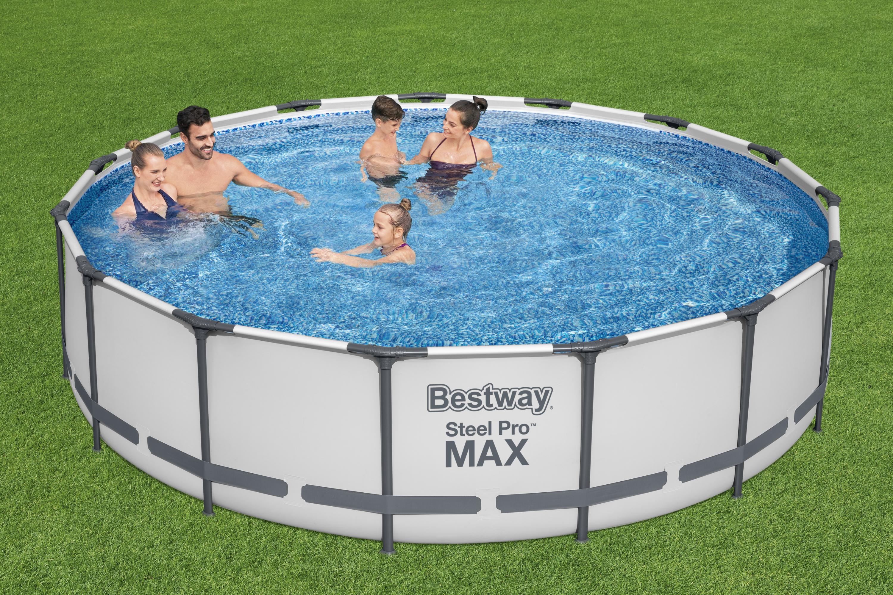 Piscina con struttura rotonda Steel Pro MAX 457x107 cm Bestway 56488