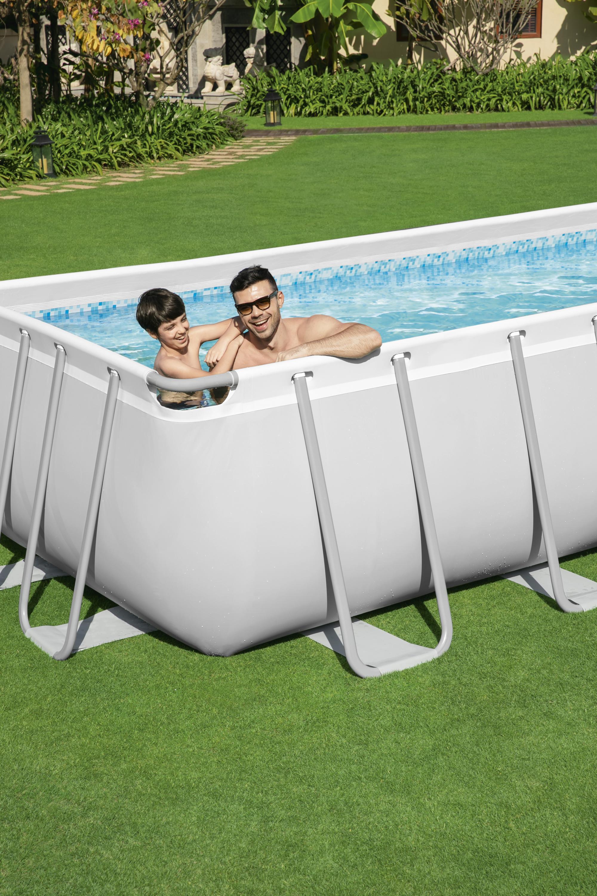 Piscina rettangolare con struttura Power Steel Frame 732X366X132 Bestway 56475