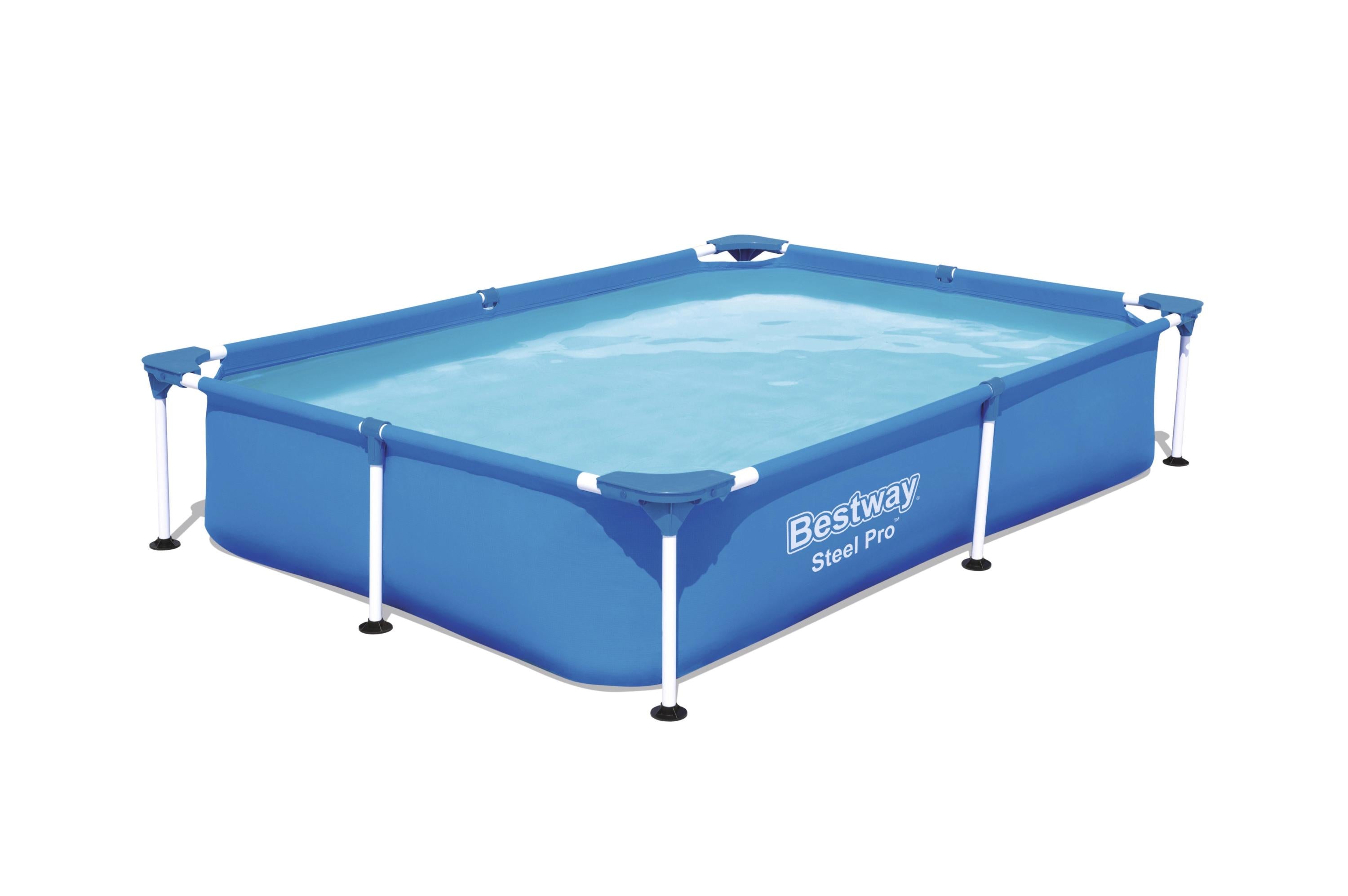 Piscina Steel Pro Frame Rettangolare Cm 221X150X43 Bestway 56401