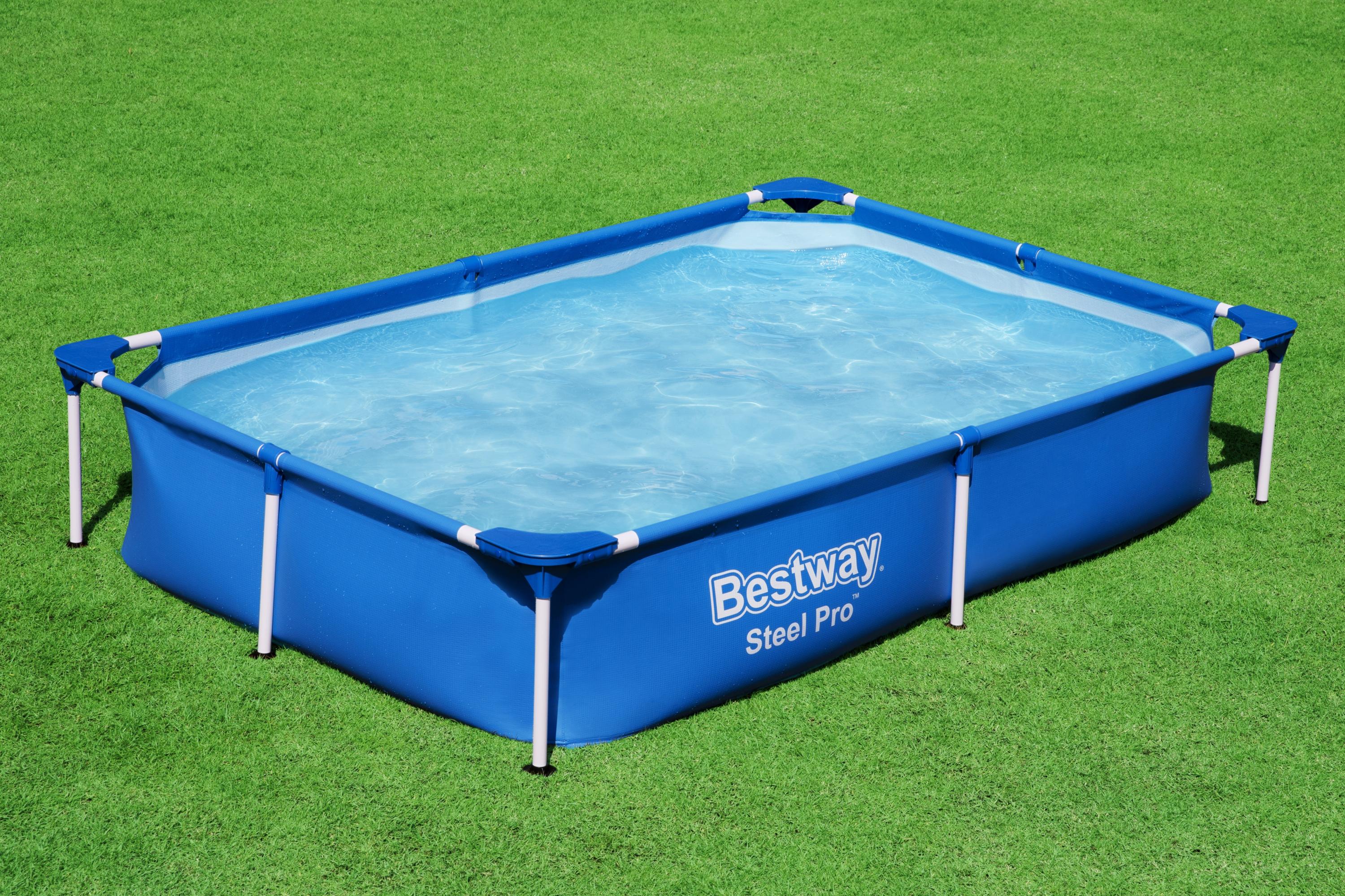 Piscina Steel Pro Frame Rettangolare Cm 221X150X43 Bestway 56401