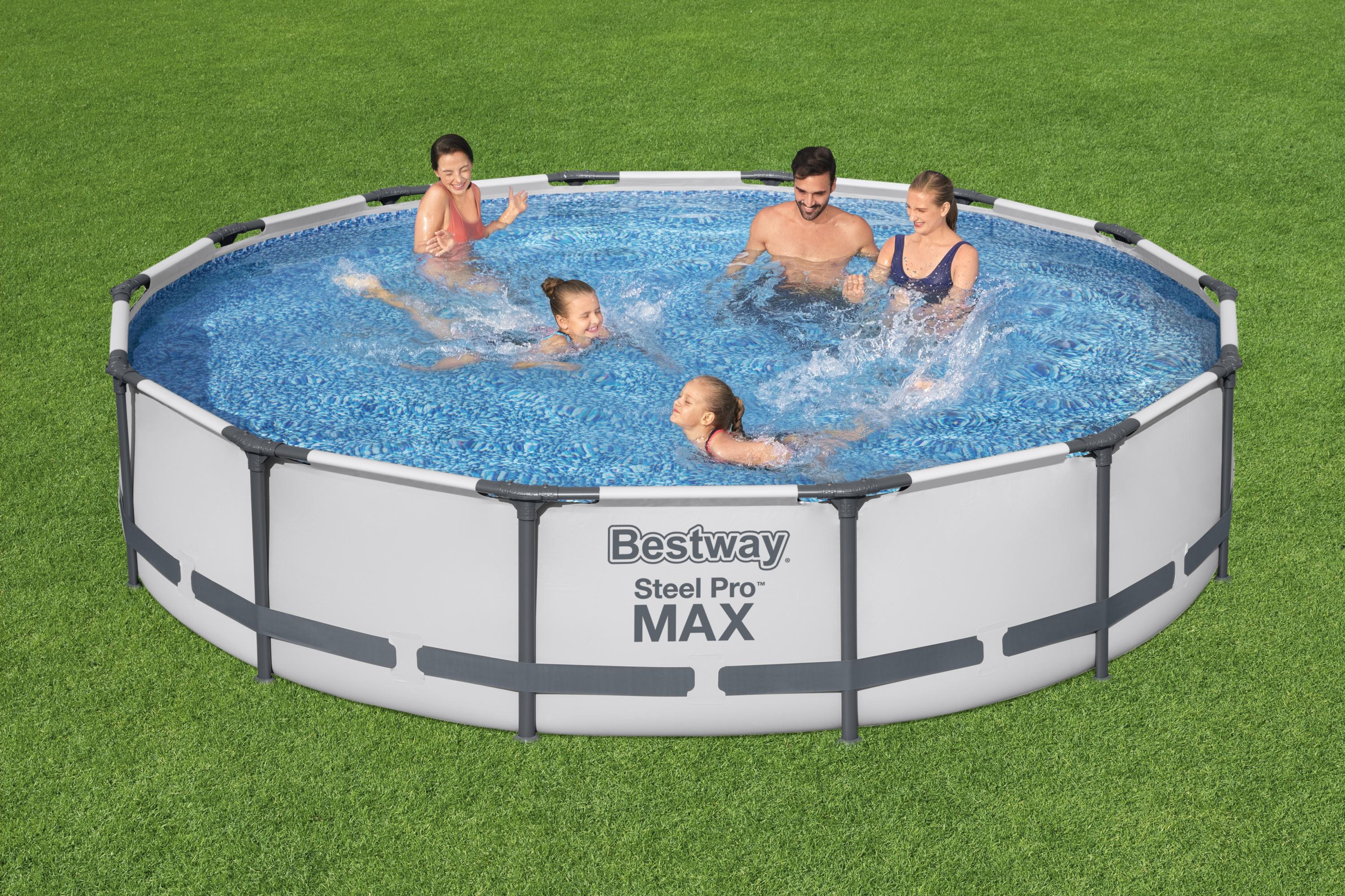 Piscina Tonda con struttura Steel Pro MAX 427x84 cm Bestway 56595